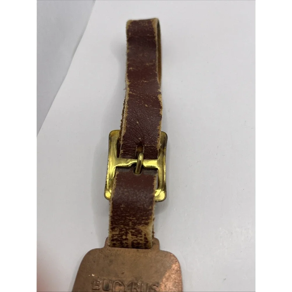 Bucyrus Erie Big Red Team Watch‎ Fob Vintage Construction Equipment Advertising